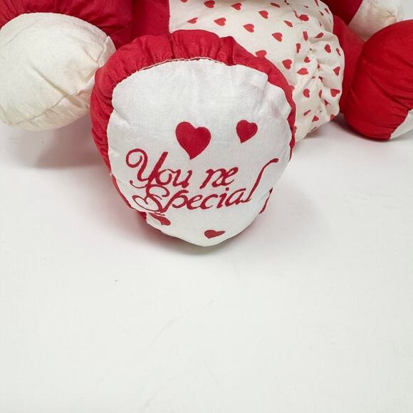 VTG Tb Trading Valentine's Dog Nylon Parachute Plush You're Special Red Hearts - Picture 3 of 12